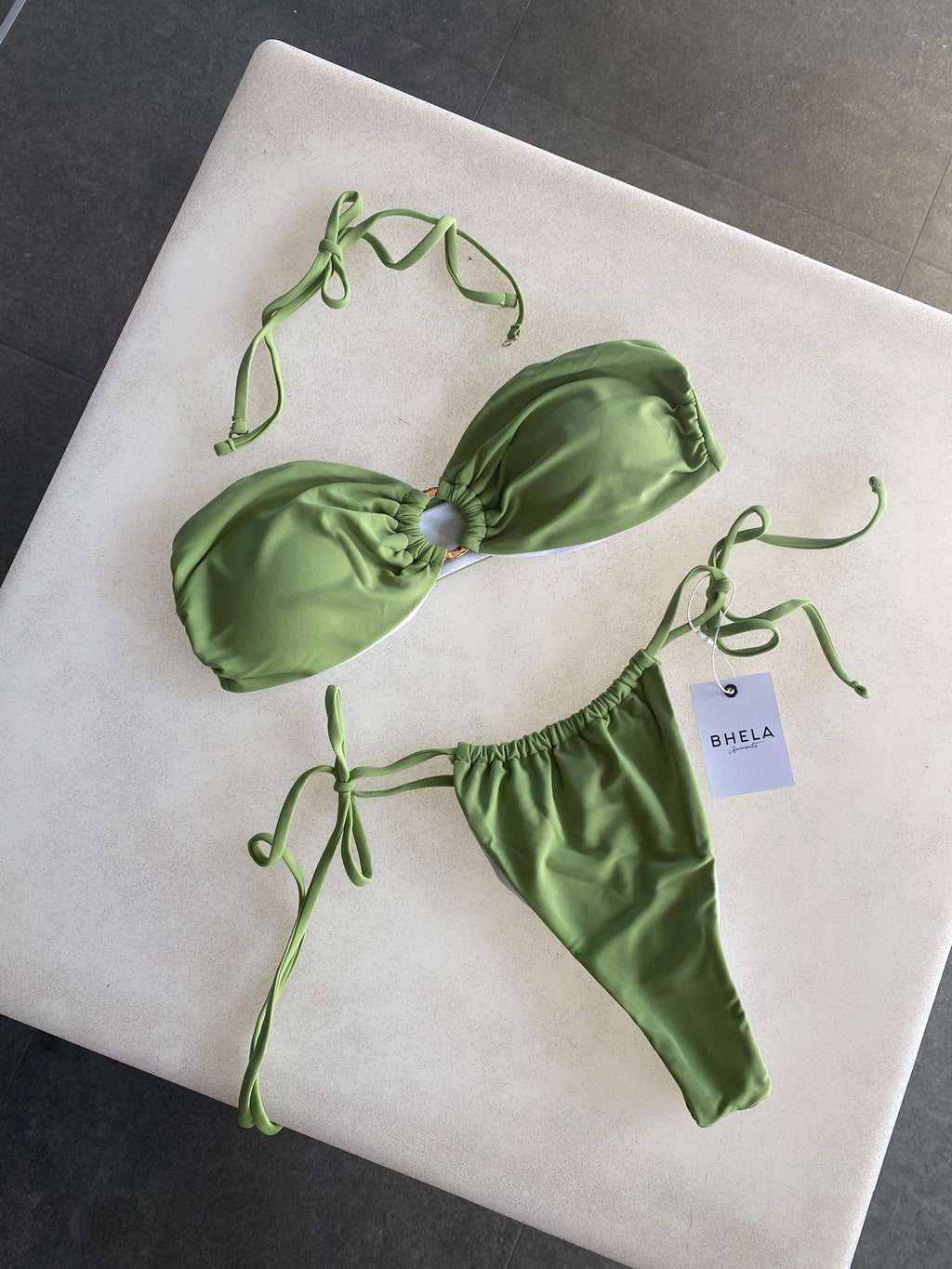 Bikini Strapless Pistacho