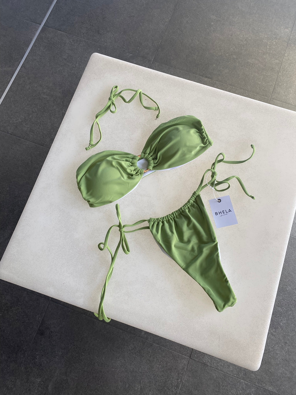 Bikini Strapless Pistacho