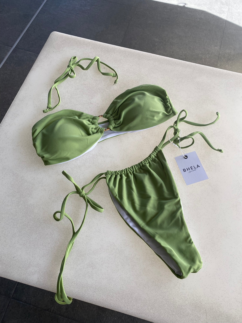 Bikini Strapless Pistacho