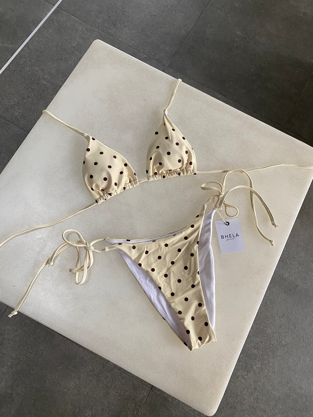 Bikini Polka Dots Butter Yellow