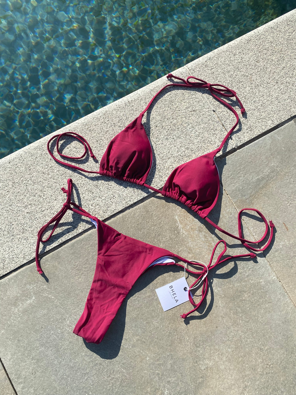 Bikini Basic Ajustable Vinotinto
