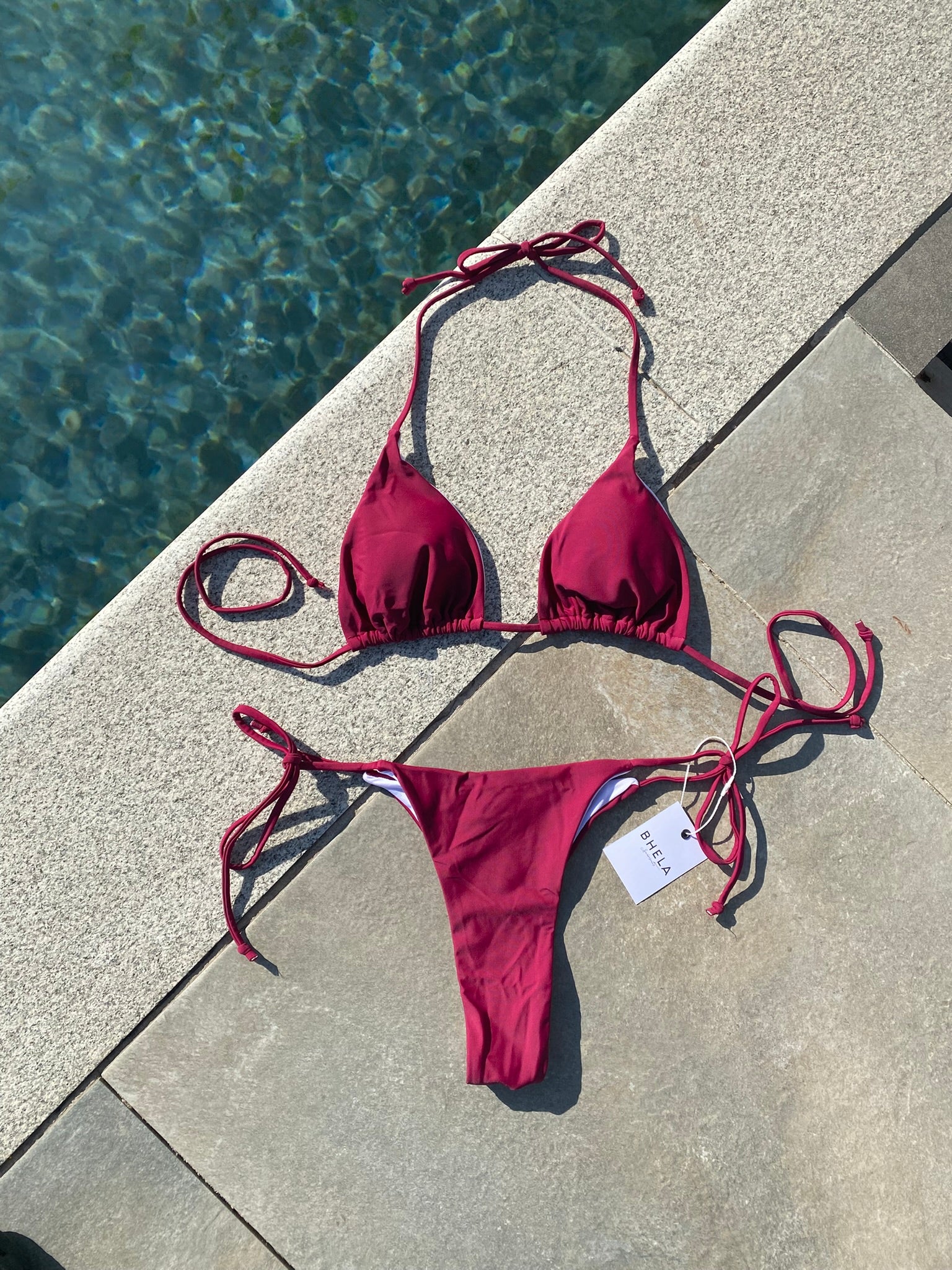 Bikini Basic Ajustable Vinotinto
