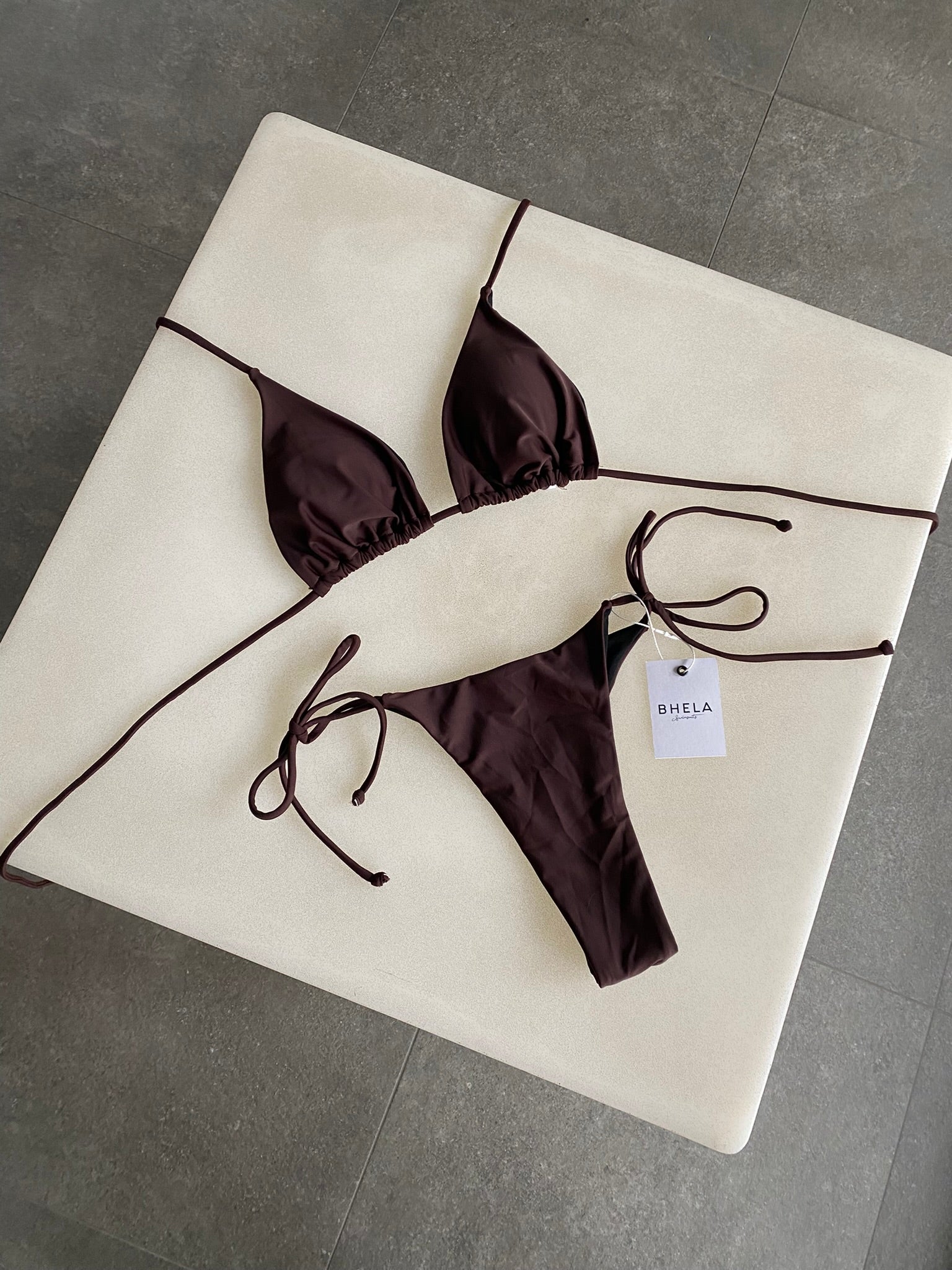 Bikini Basic Ajustable Marrón