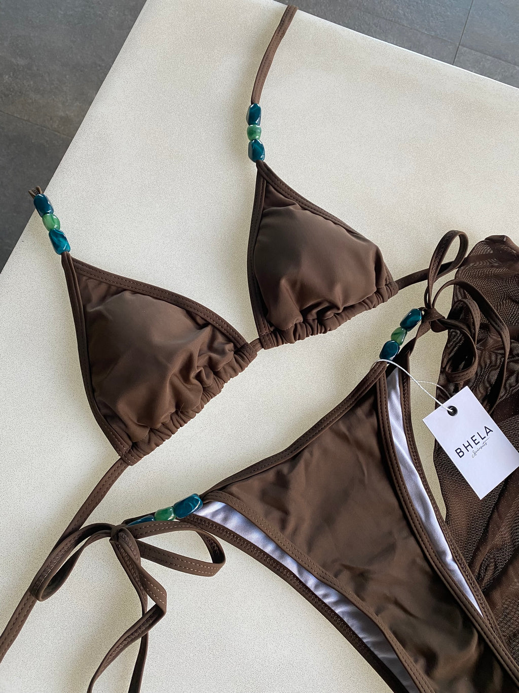 Conjunto Jade 3 Piezas Café