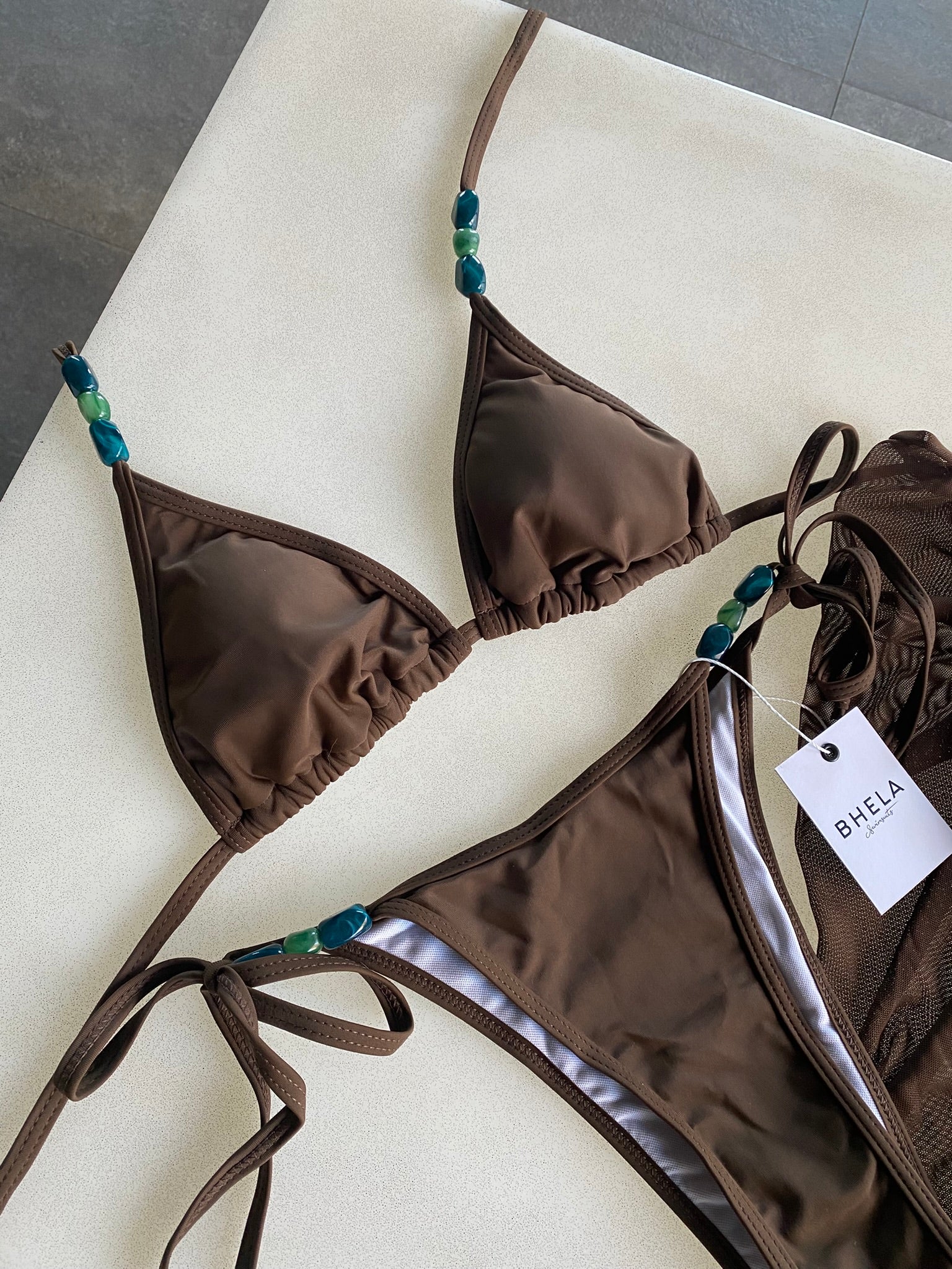 Conjunto Jade 3 Piezas Café