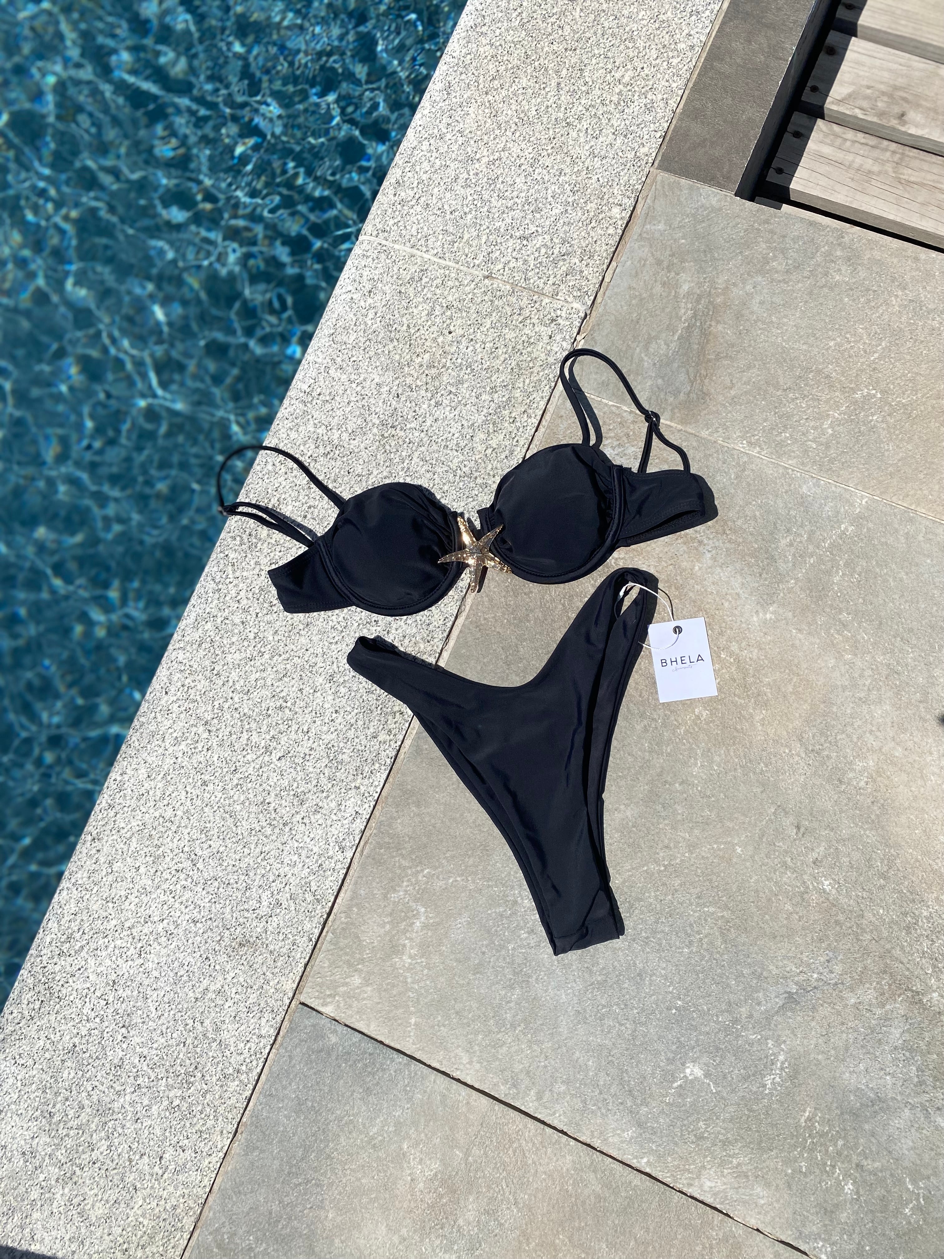 Bikini Star Push Up Negro