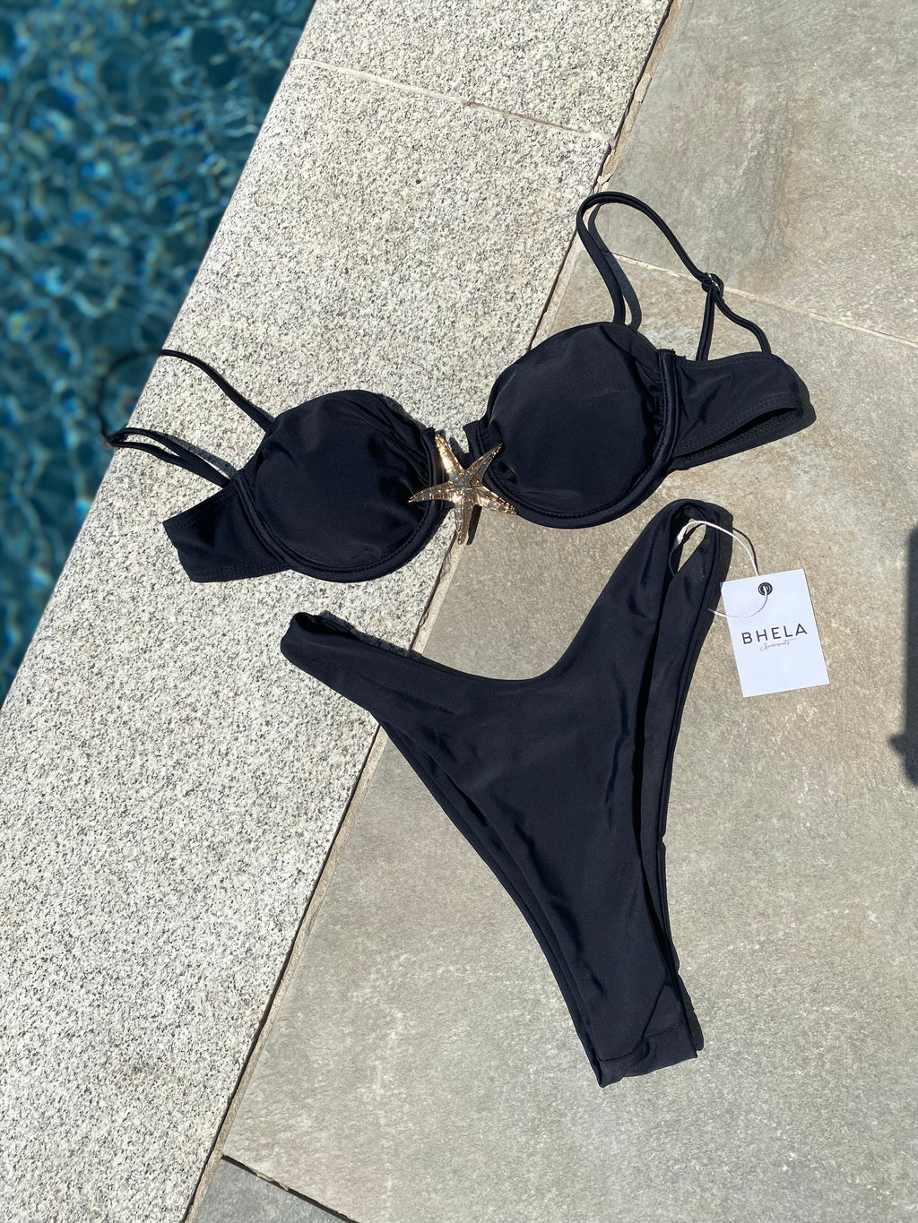Bikini Star Push Up Negro