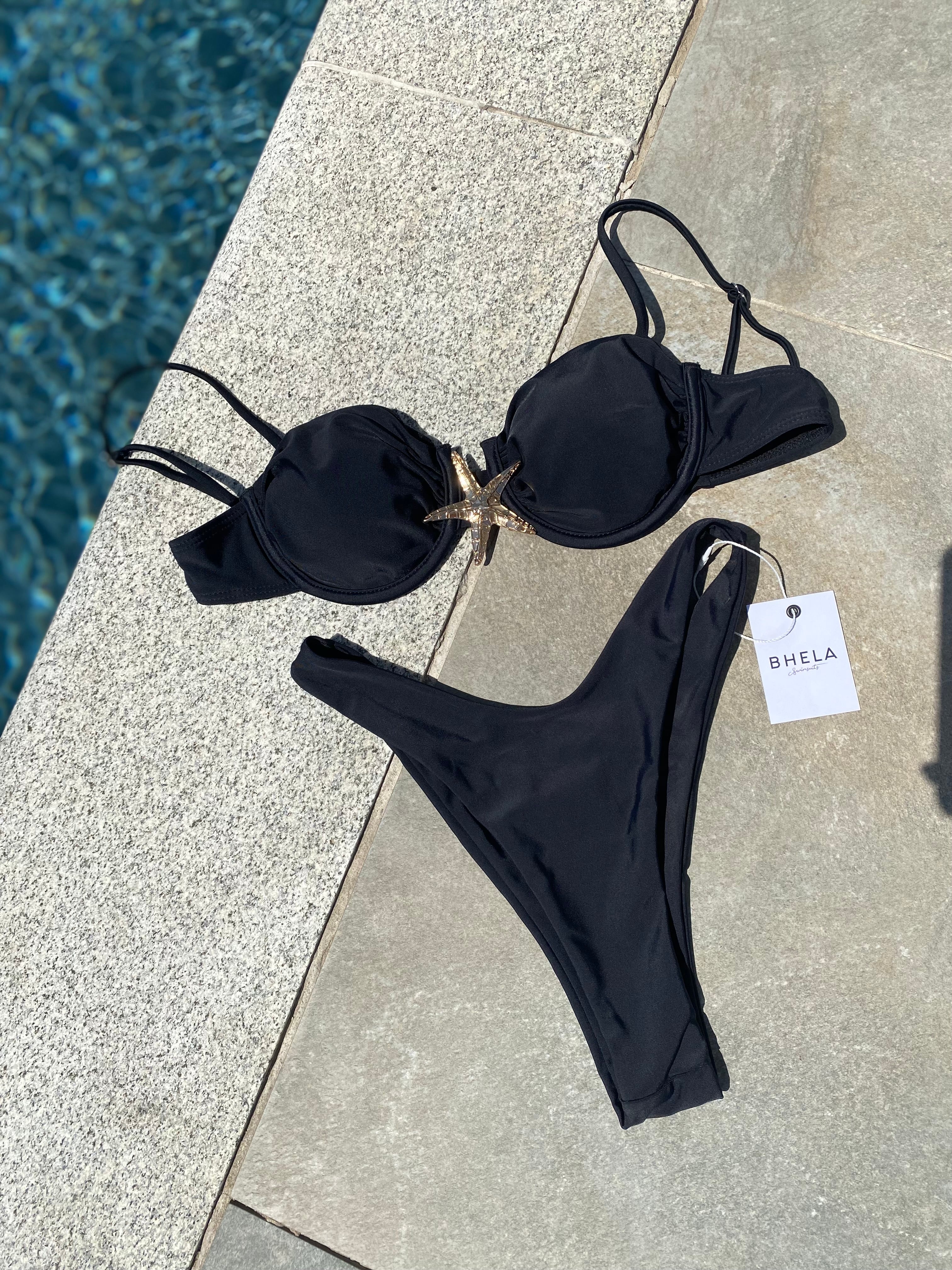 Bikini Star Push Up Negro