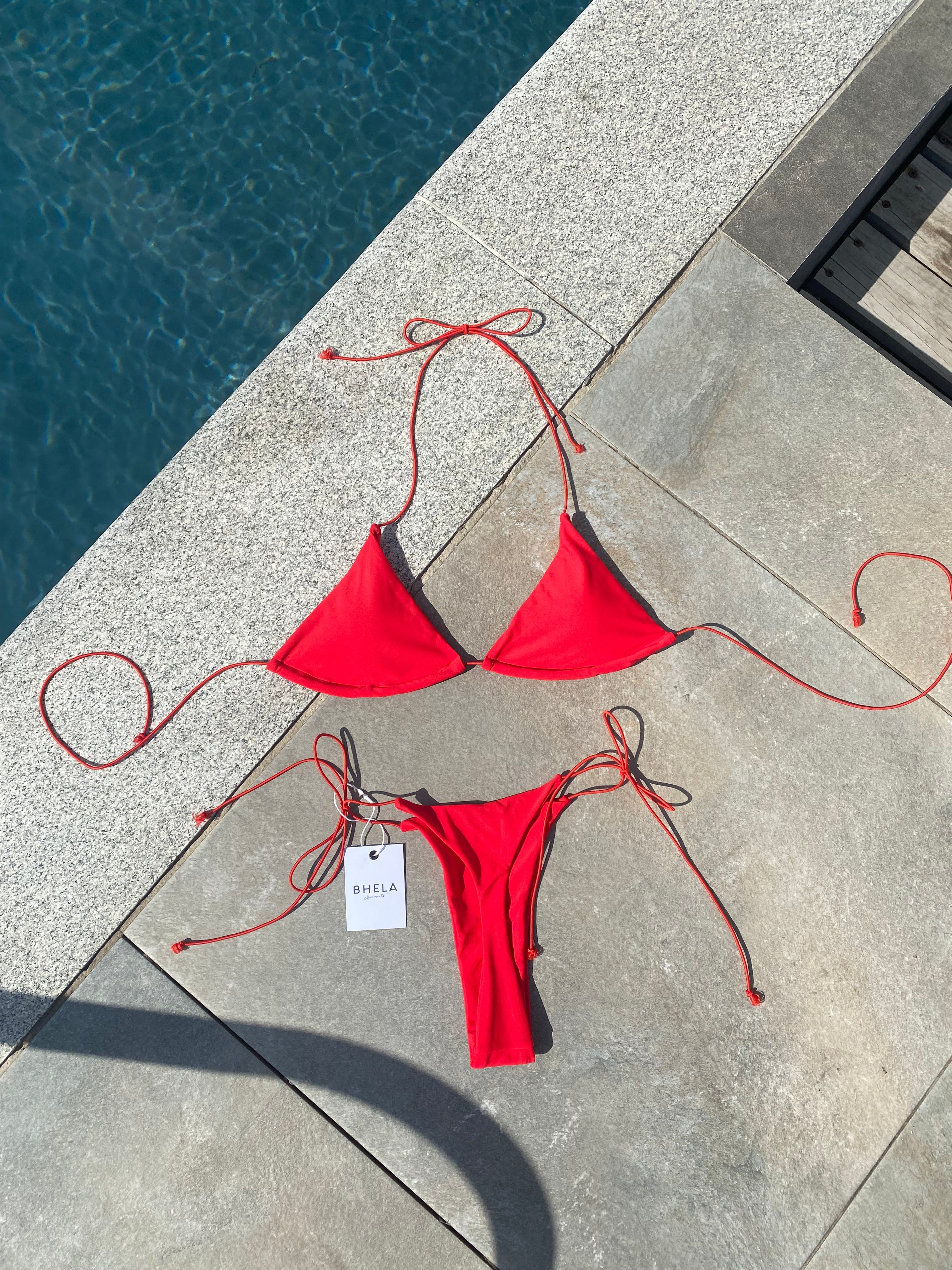 Bikini Bronceador rojo