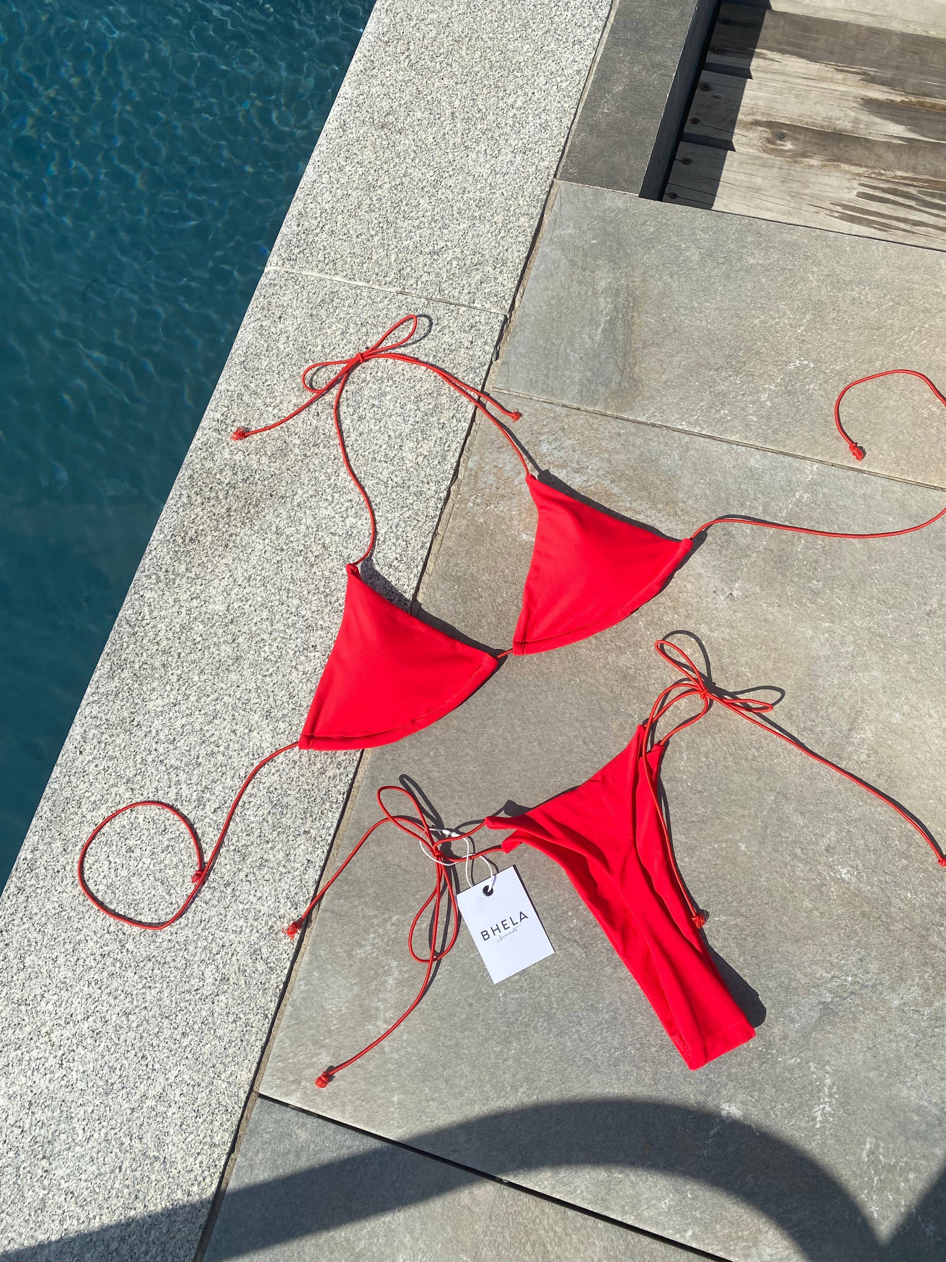 Bikini Bronceador rojo