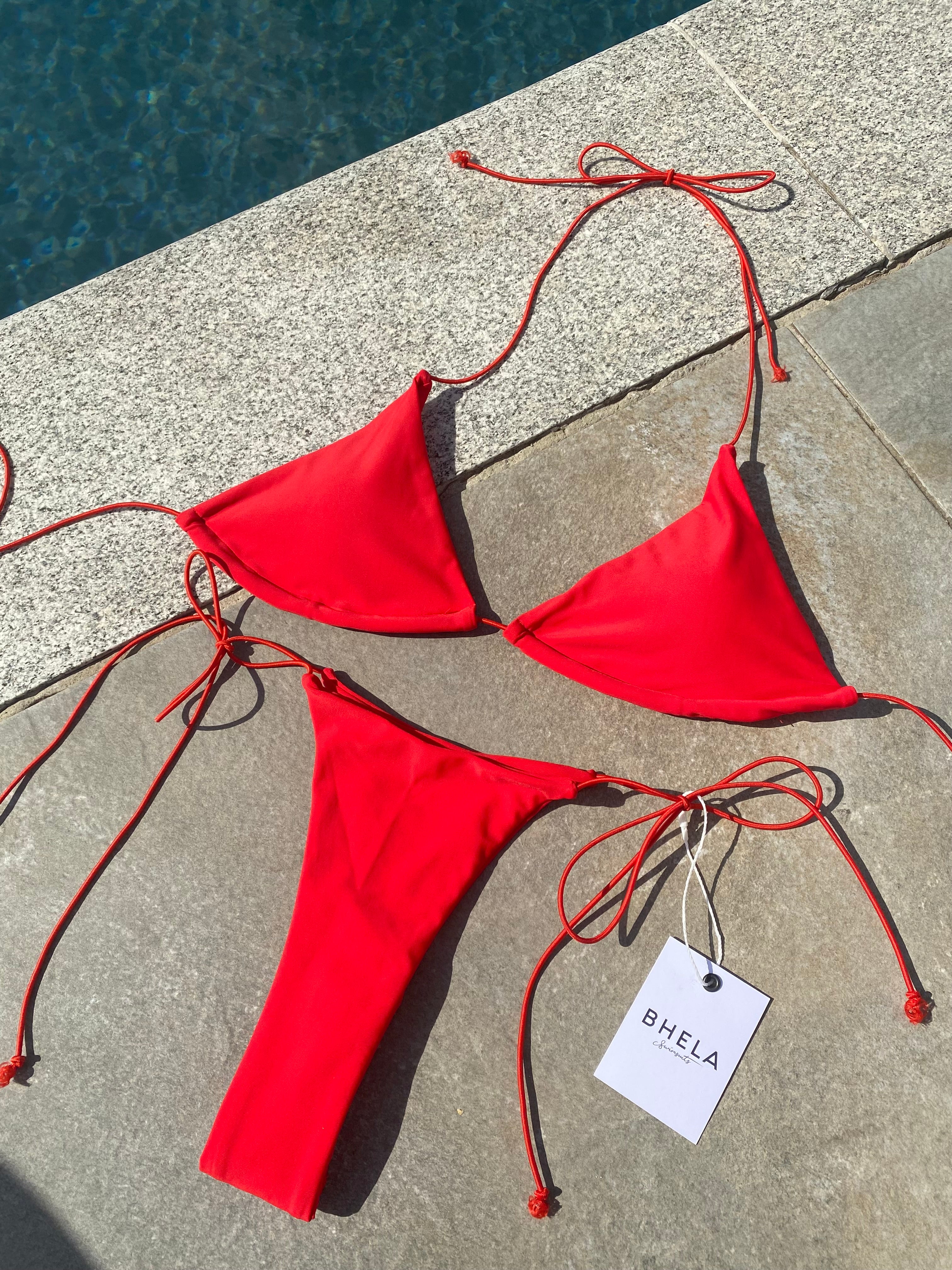 Bikini Bronceador rojo