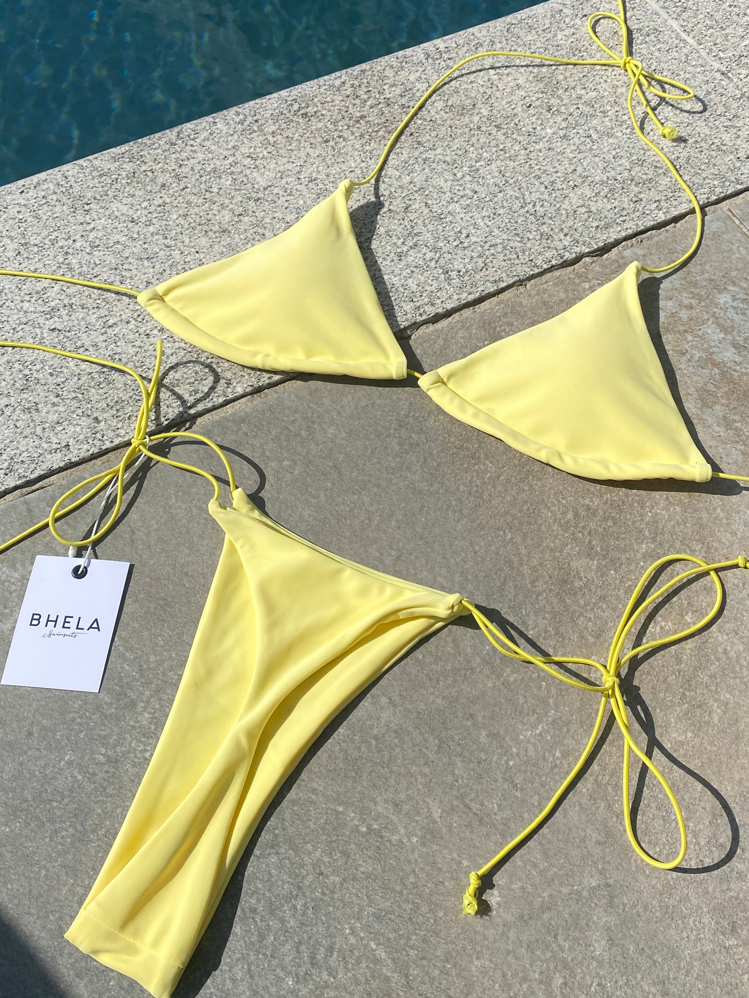Bikini Bronceador amarillo claro