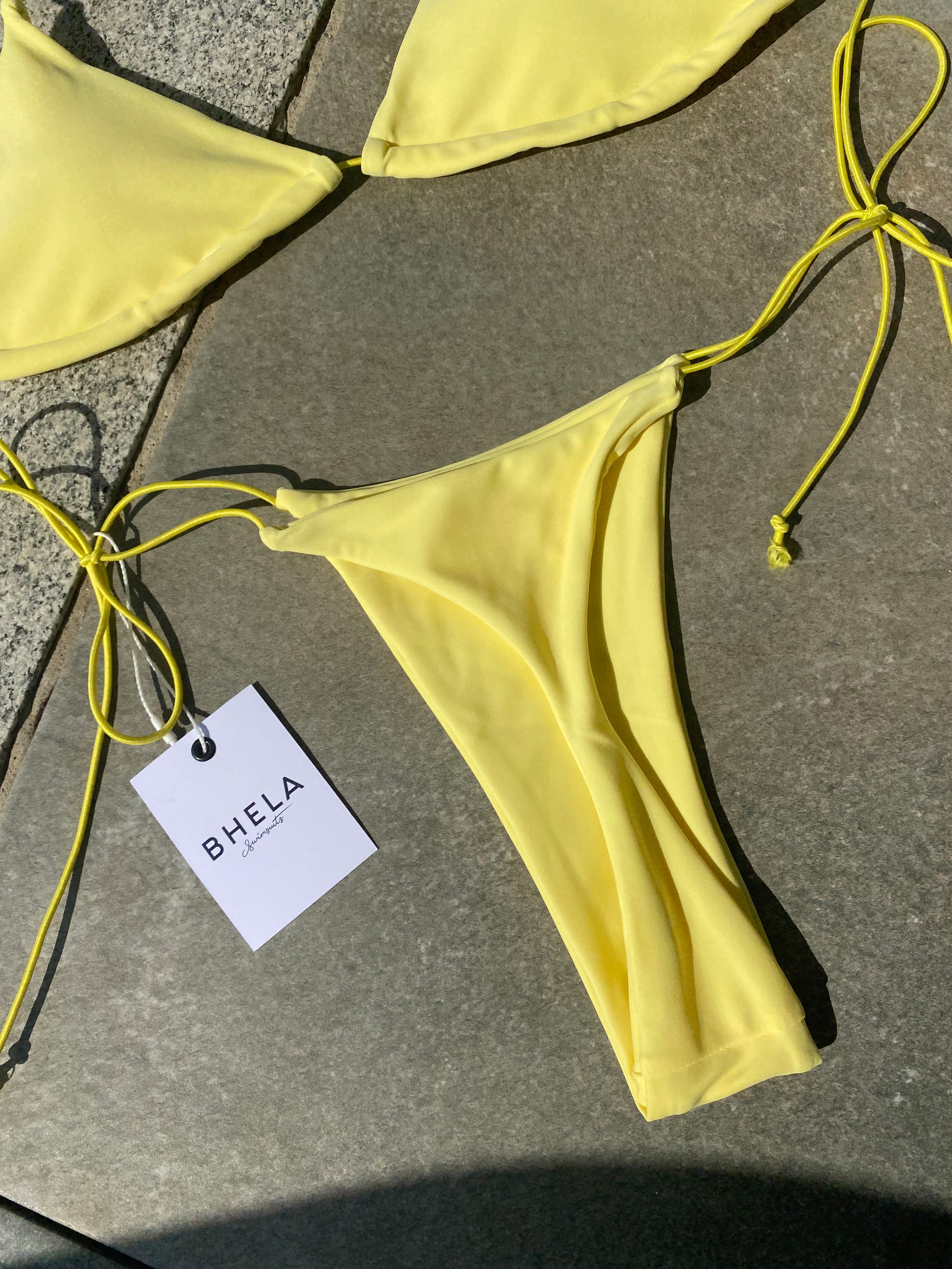 Bikini Bronceador amarillo claro