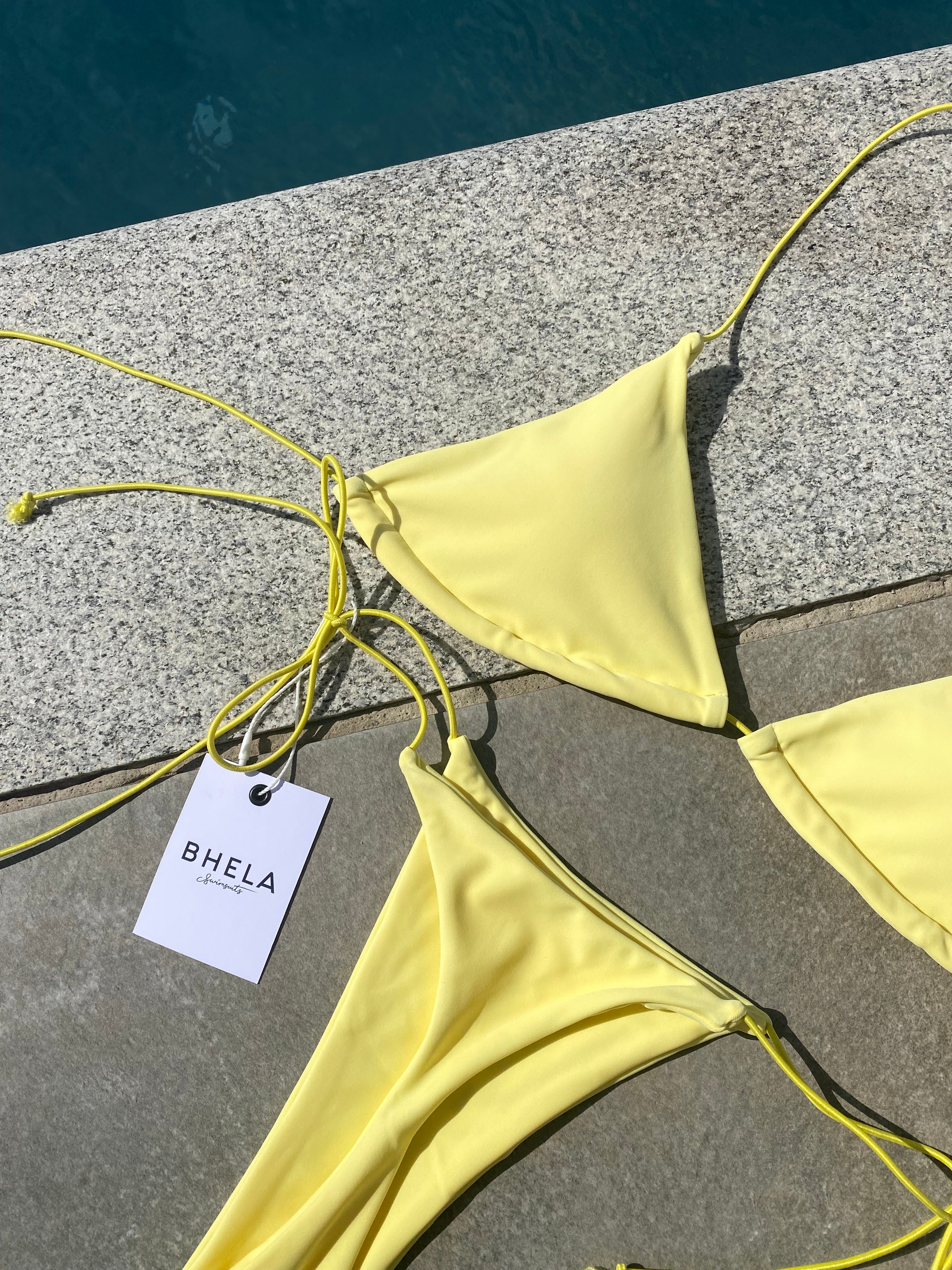 Bikini Bronceador amarillo claro