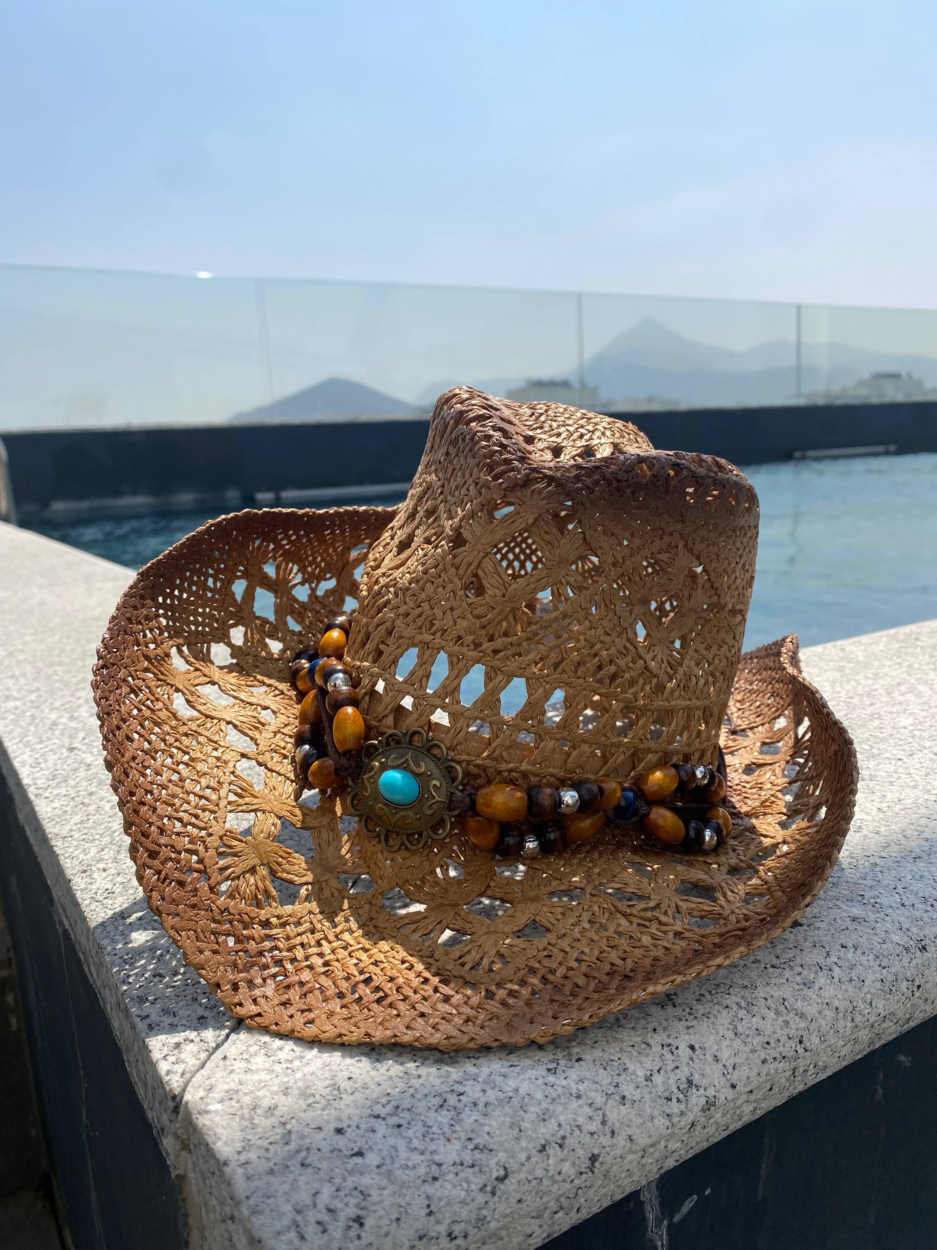 Sombrero Bohemio con bisuteria