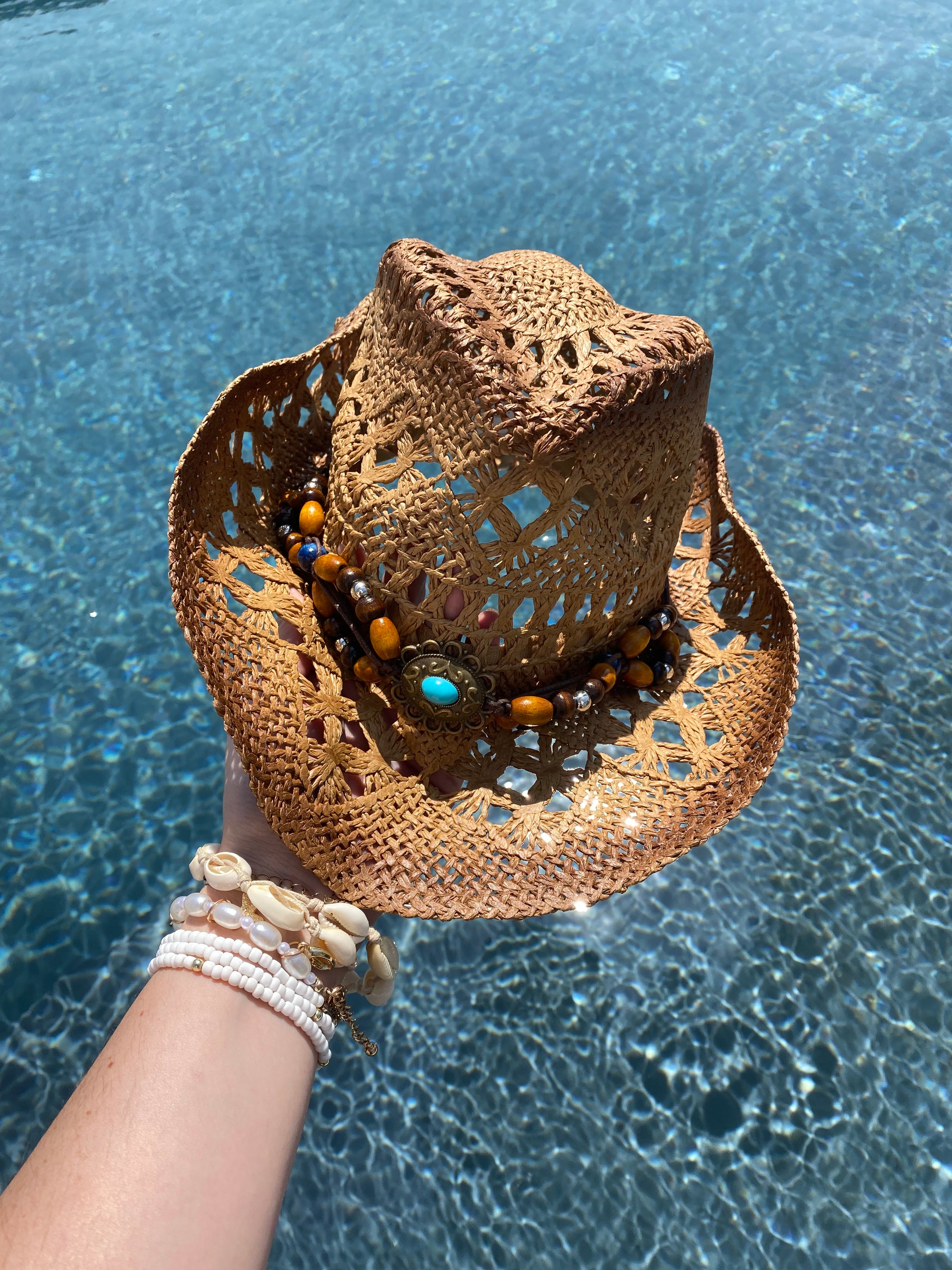 Sombrero Bohemio con bisuteria