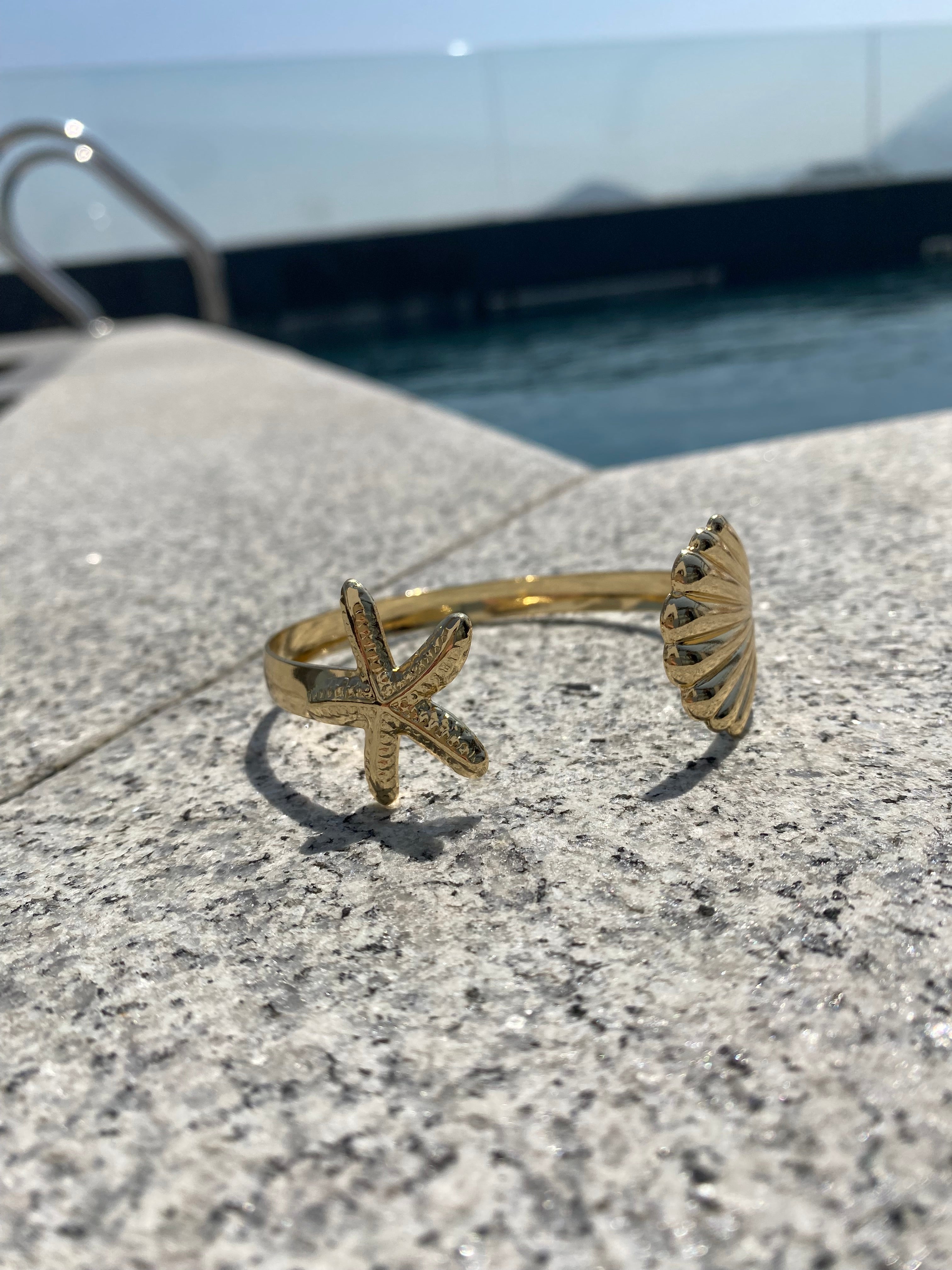 Brazalete concha y estrella