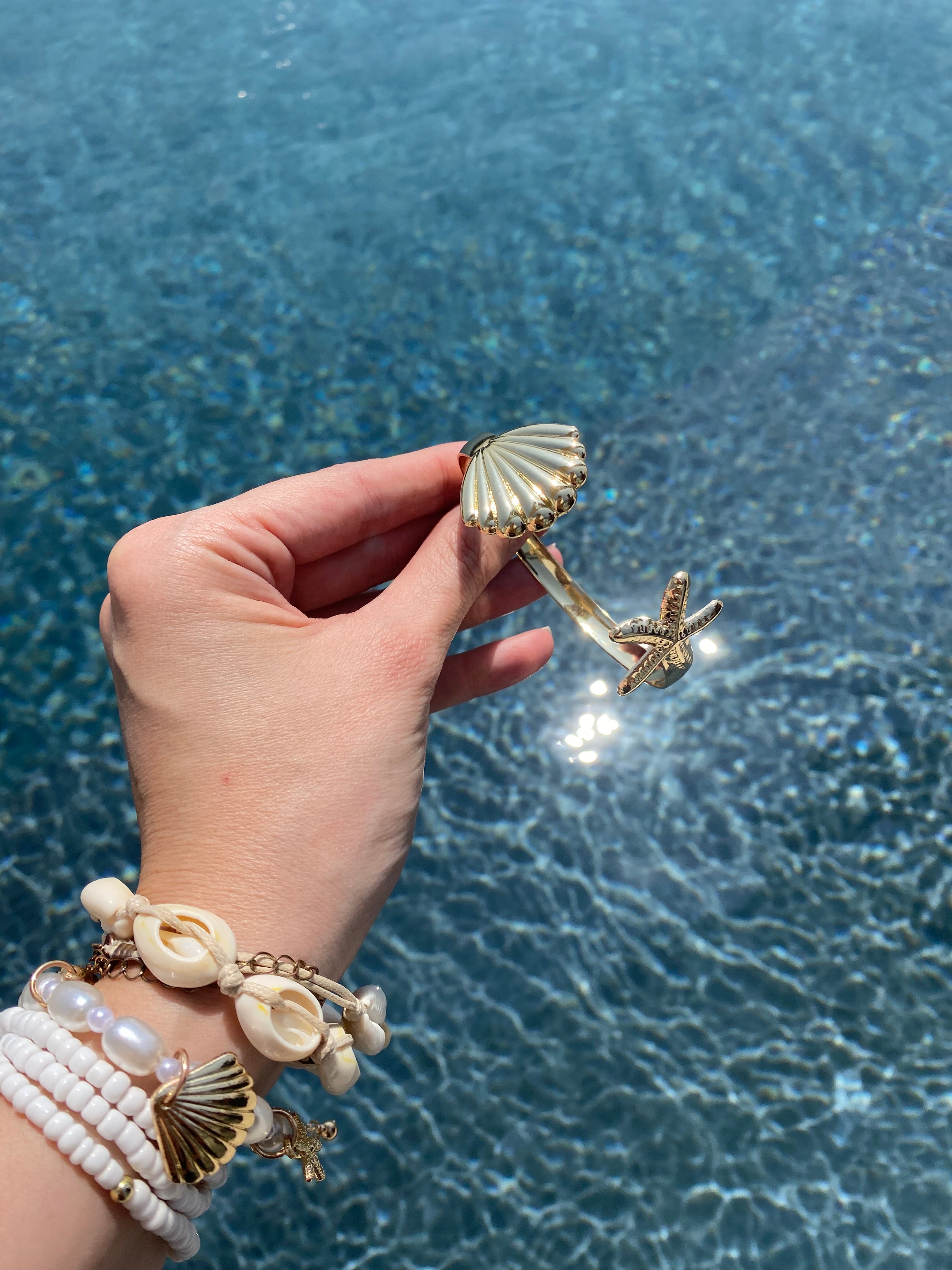 Brazalete concha y estrella