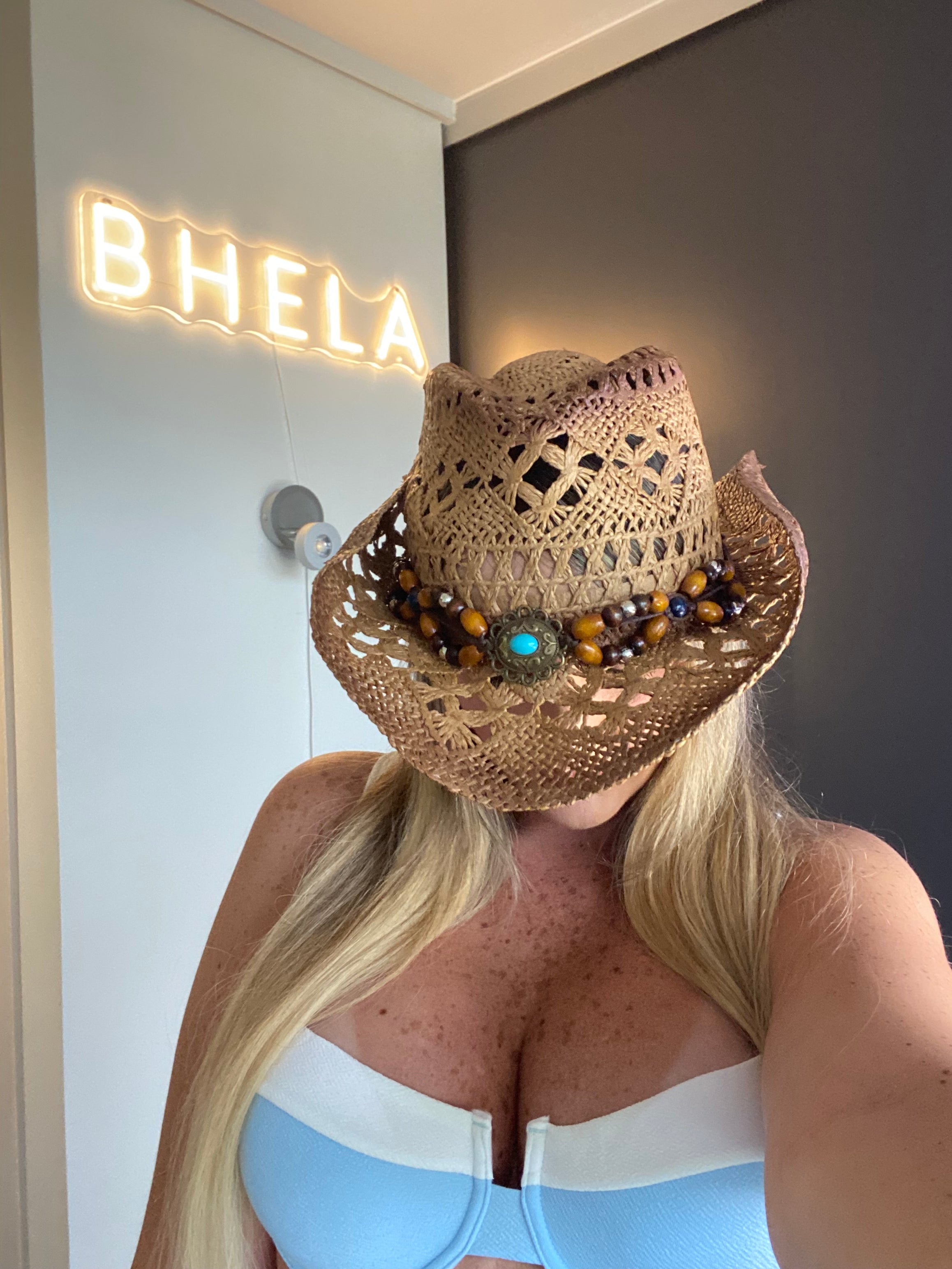 Sombrero Bohemio con bisuteria