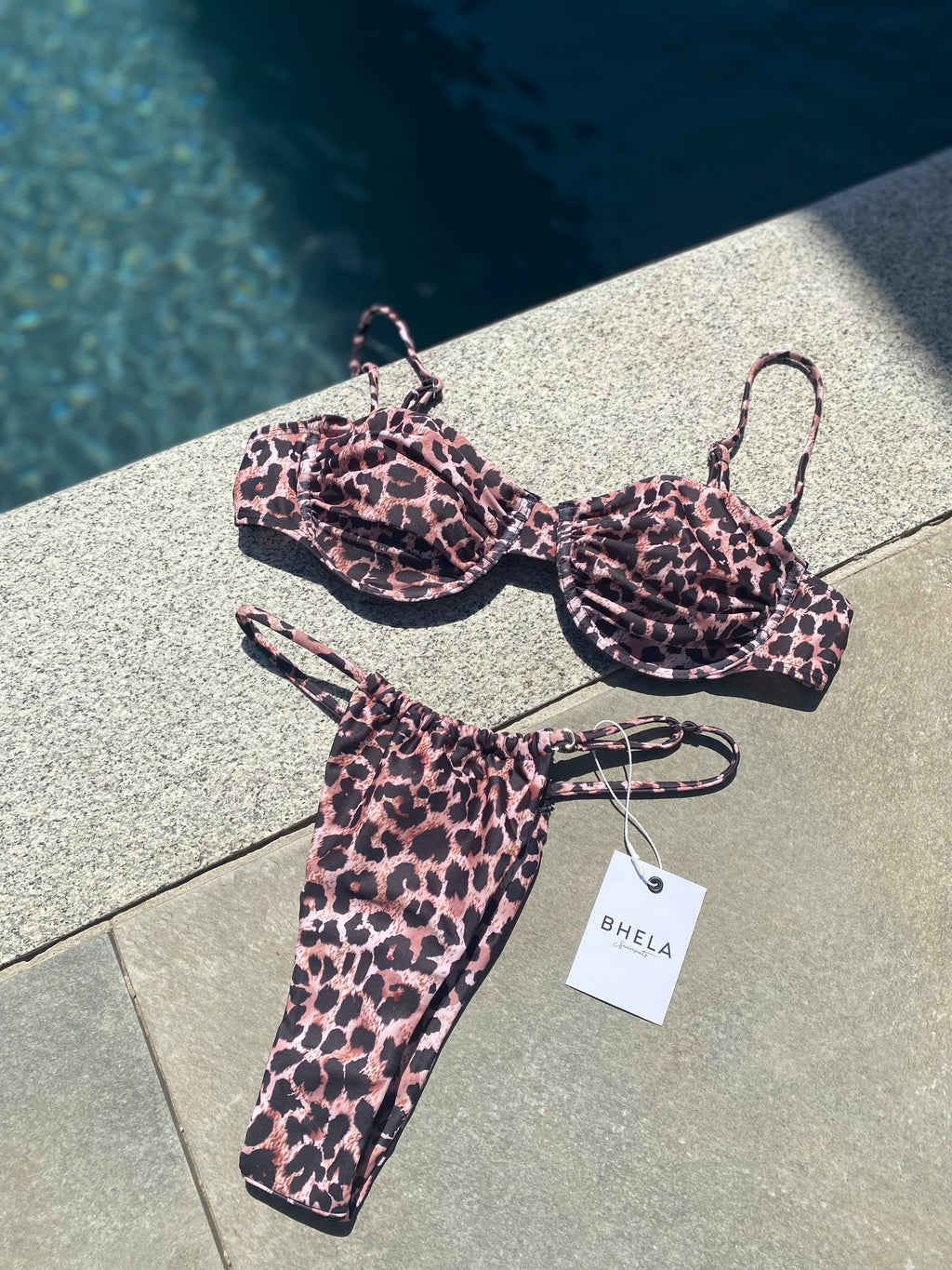 Bikini Push Up Animal Print