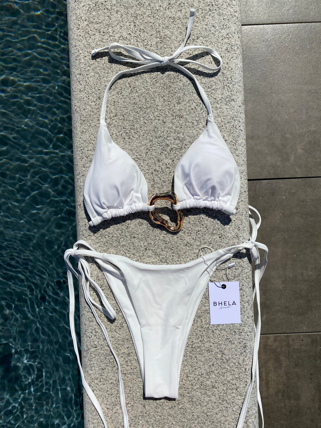 Set 3 piezas mini falda Blanco