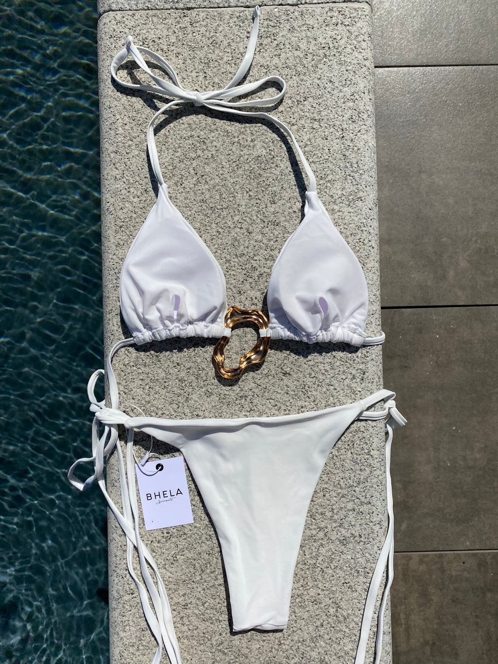 Set 3 piezas mini falda Blanco