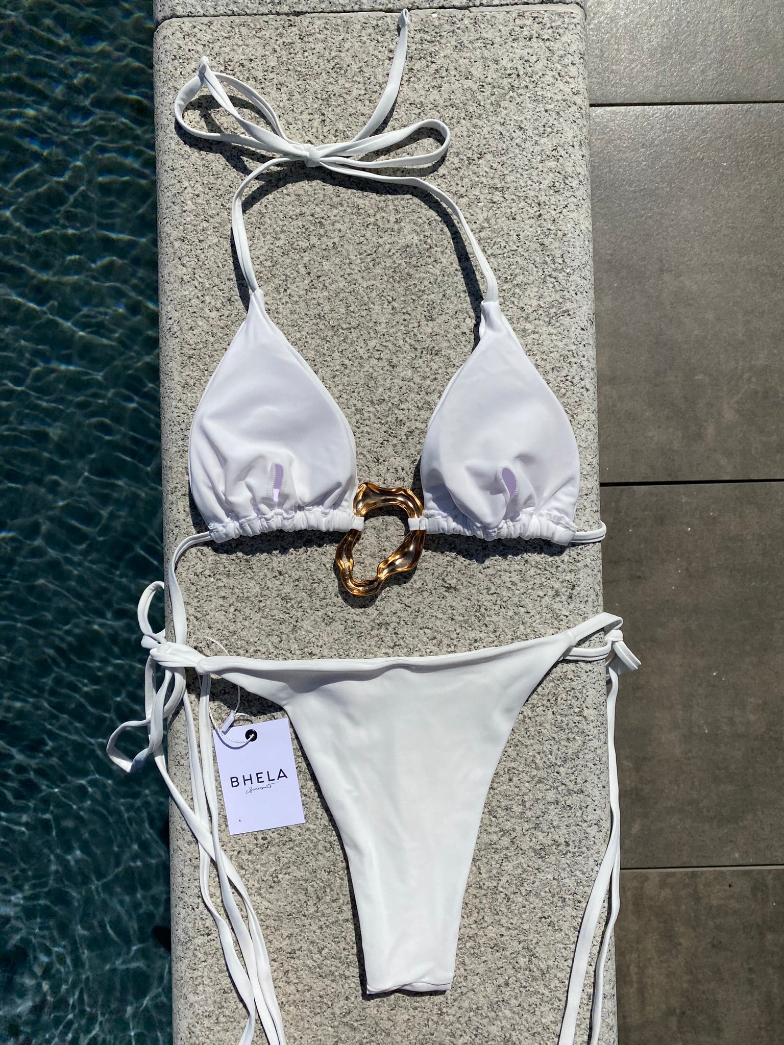 Set 3 piezas mini falda Blanco