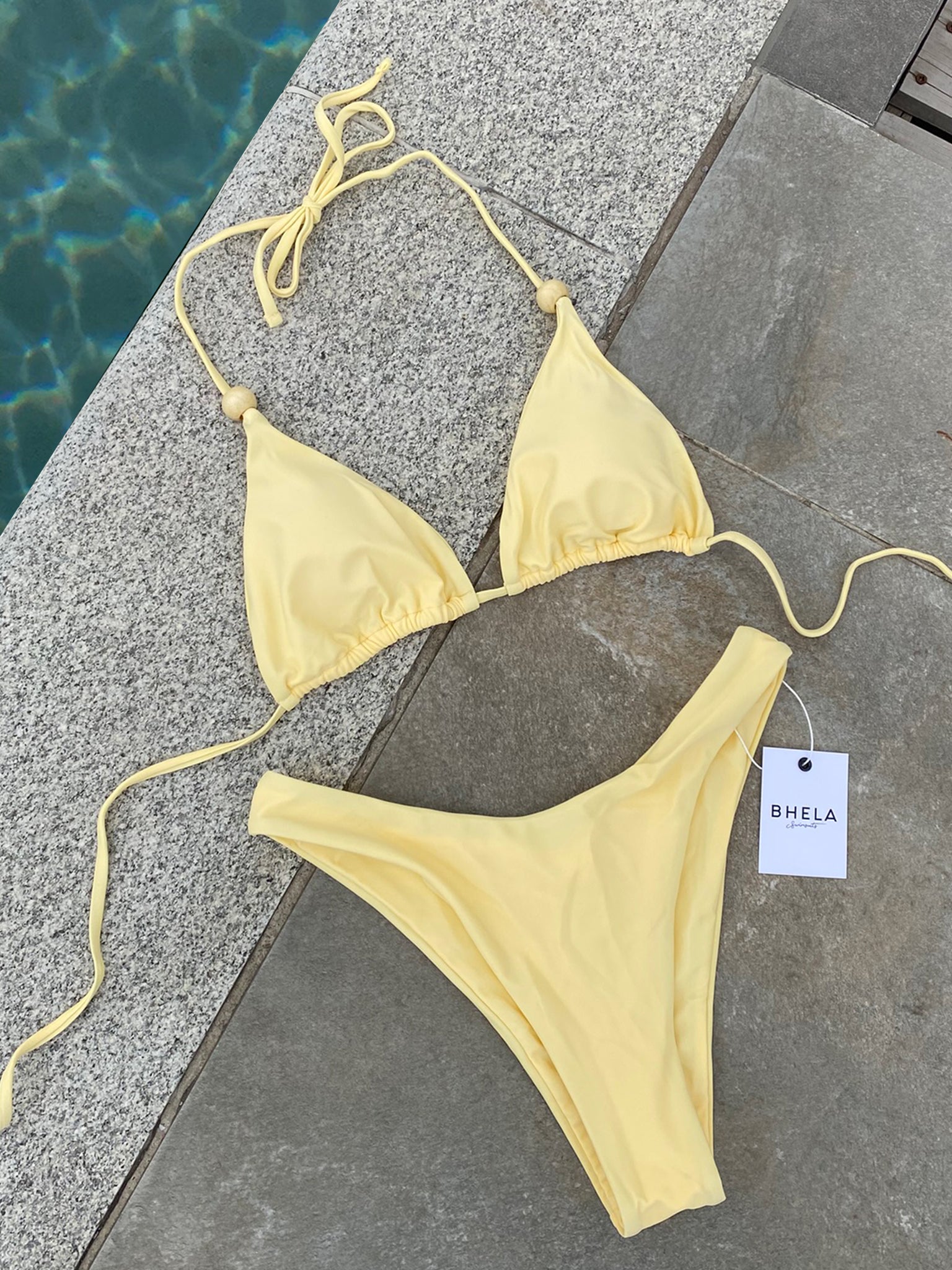 Bikini basic not basic amarillo pastel