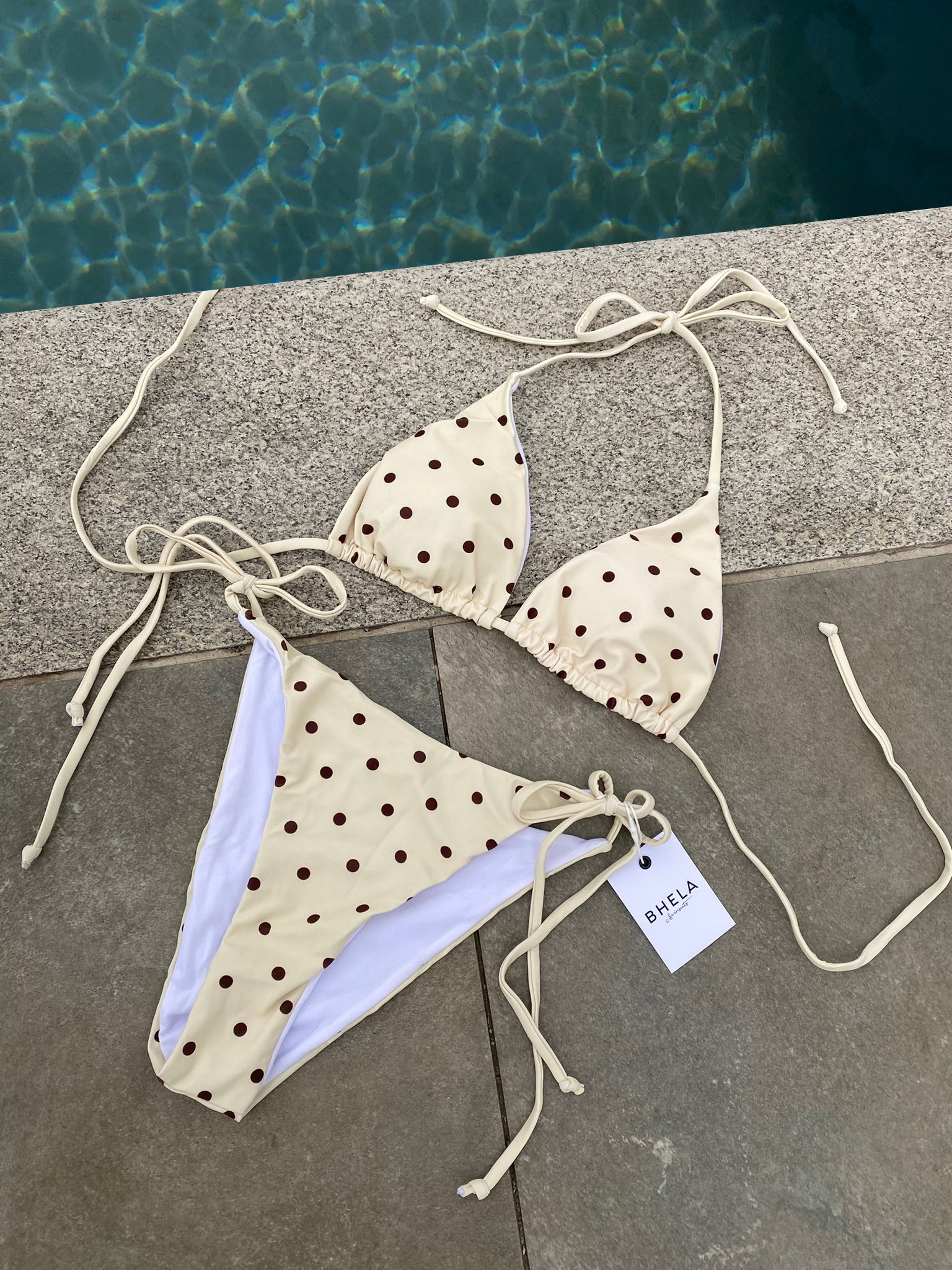 Bikini Polka Dots Butter Yellow